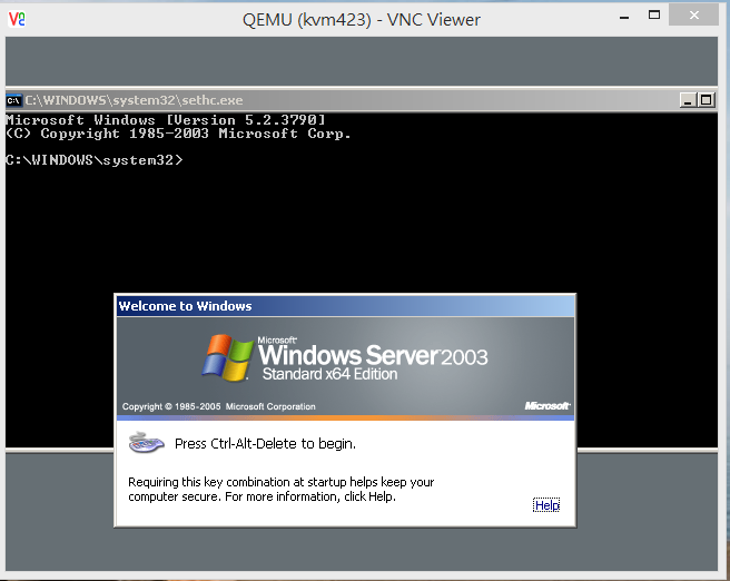 Windows 2003 Server 使用相黏鍵重設密碼